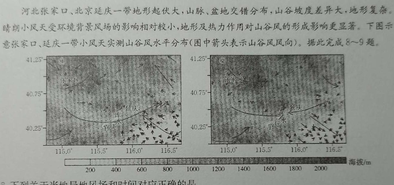 [怀化二模]怀化市2024届高三适应性模拟考试(4月).地理考试答案